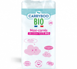 Ватні диски максі Carryboo 100% органічна бавовна 70 шт